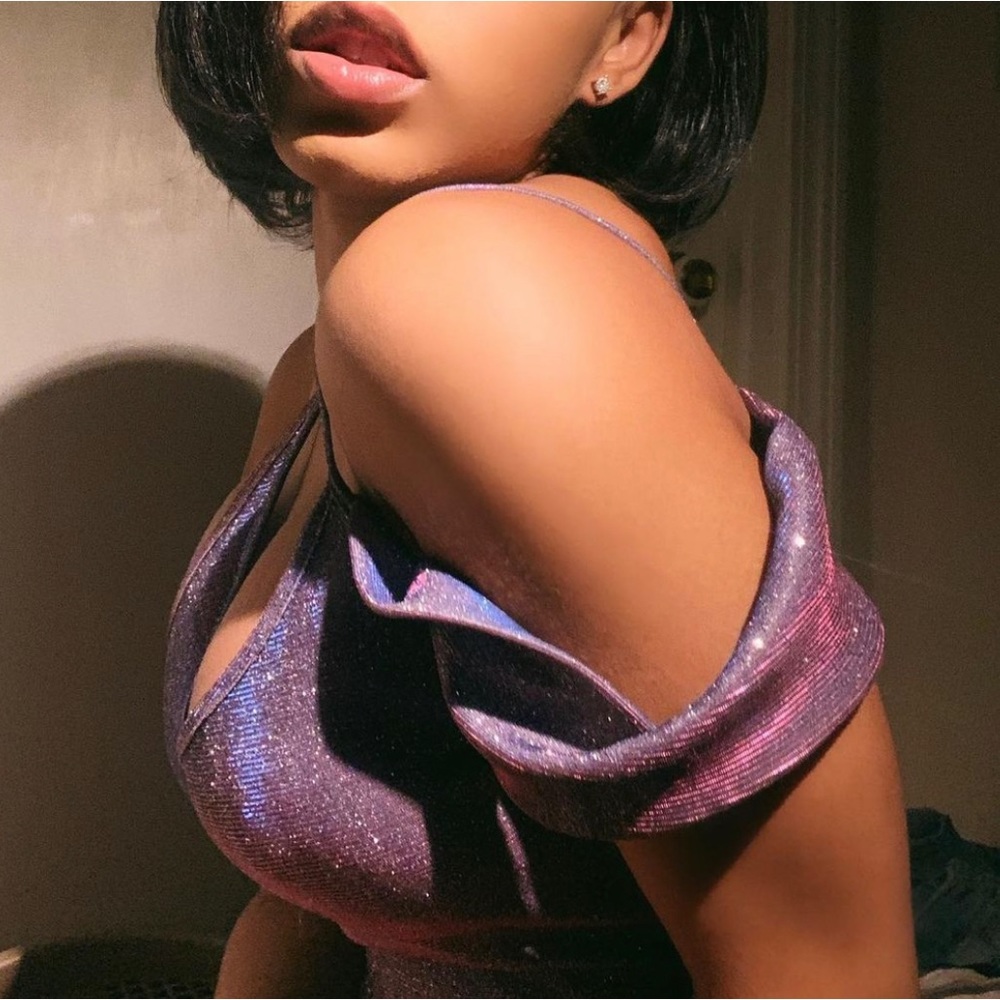 Sparkly one shoulder dress